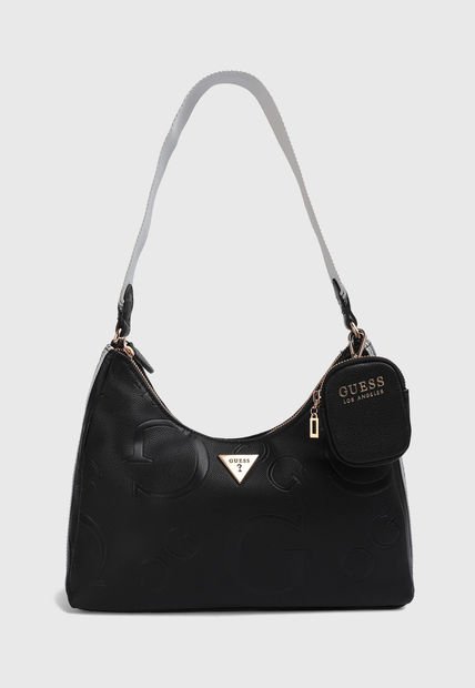 Bolso Negro-Blanco-Dorado GUESS