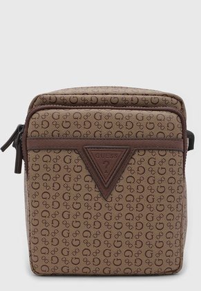 Bolso Manos Libres GUESS Insignia Café