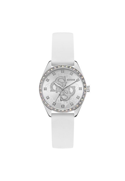 Reloj Guess Mujer Ava. Silicona Blanco GW1042L1
