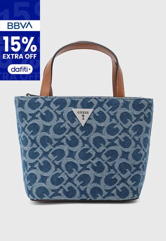Bolso GUESS Wells Mini Índigo Azul Guess