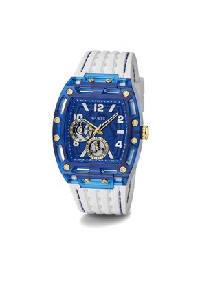 Relojes Guess Hombre Phoenix. Silicona Blanco GW0499G6