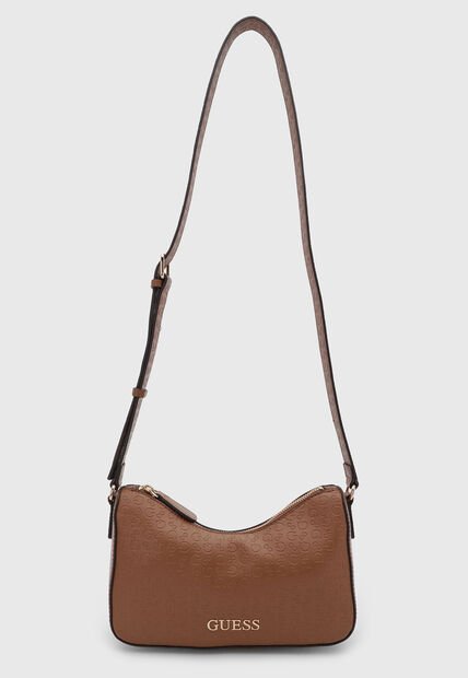 Bolso Manos Libres GUESS Elliot Mini Café
