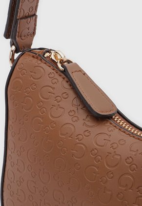 Bolso Manos Libres GUESS Elliot Mini Café