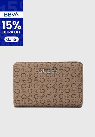 Billetera GUESS Remy SLG Café Guess