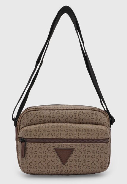 Bolso Manos Libres GUESS Insignia Café