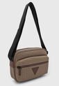 Bolso Manos Libres GUESS Insignia Café de Guess