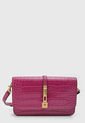 Bolso Manos Libres Magenta-Dorado GUESS James Mini de Guess