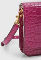 Bolso Manos Libres Magenta-Dorado GUESS James Mini de Guess