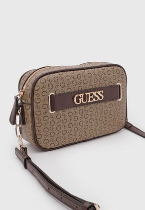 Bolso Manos Libres GUESS Danica Mini Café