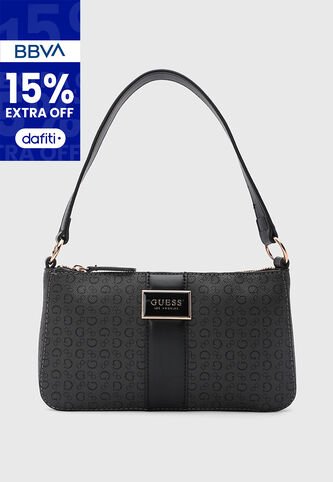 Bolso GUESS Isabella Mini Gris Oscuro Guess