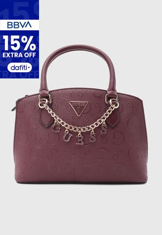 Bolso GUESS Jeanine Borgoña Guess