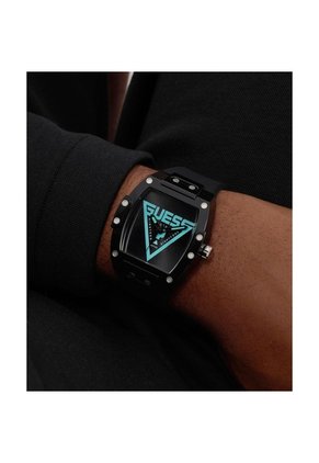 Relojes Guess Hombre Phoenix. Silicona Negro GW1072G1