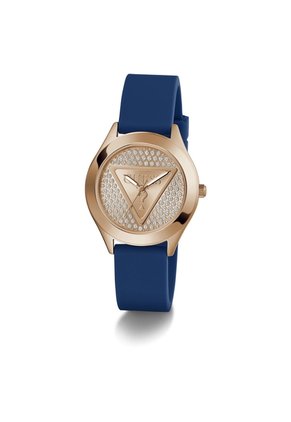 Reloj Guess Mujer Glitz Plaque. Silicona Azul GW0745L4