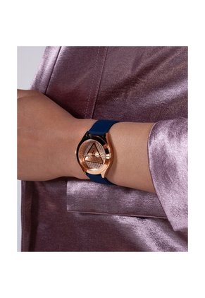 Reloj Guess Mujer Glitz Plaque. Silicona Azul GW0745L4