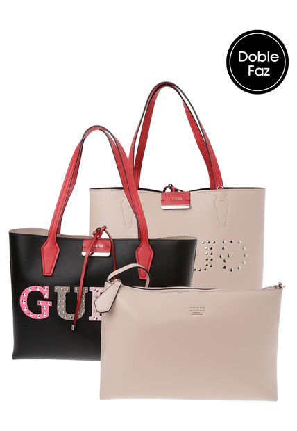 Bolso Negro-Rosa Nude GUESS - Compra Ahora | Dafiti Colombia