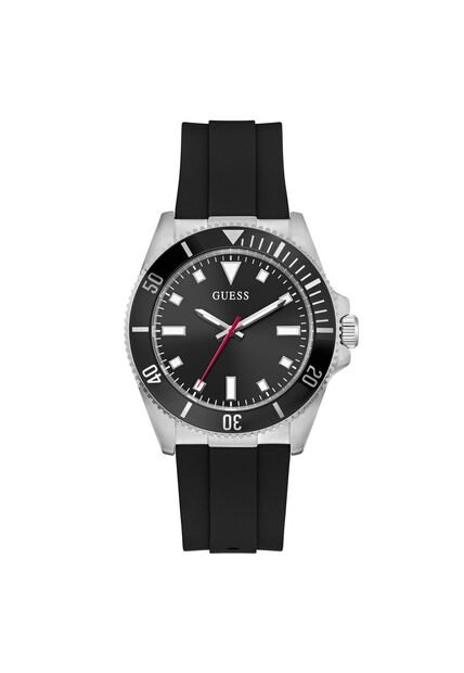 Reloj Guess Hombre Cliff. Silicona Negro GW0969G1