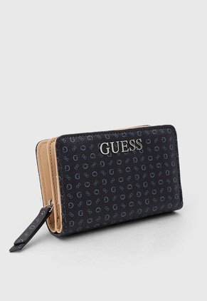 Billetera GUESS Abbas SLG Azul Navy