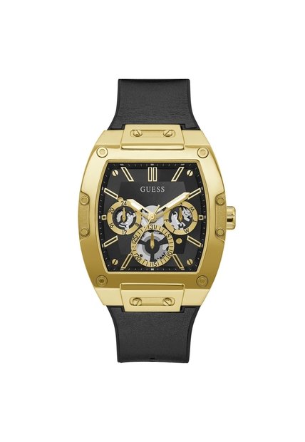 Reloj Guess Hombre Phoenix. Silicona Negro GW0202G1