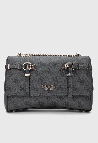 Bolso Manos Libres GUESS Leona Gris Oscuro Guess