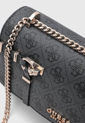 Bolso Manos Libres GUESS Leona Gris Oscuro