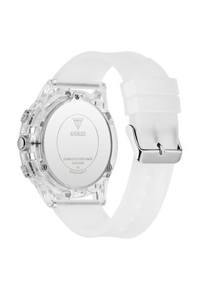 Reloj Guess Hombre King. Silicona Transparente GW1142G1