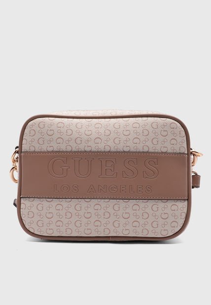 Bolso Manos Libres Marfil-Taupé GUESS