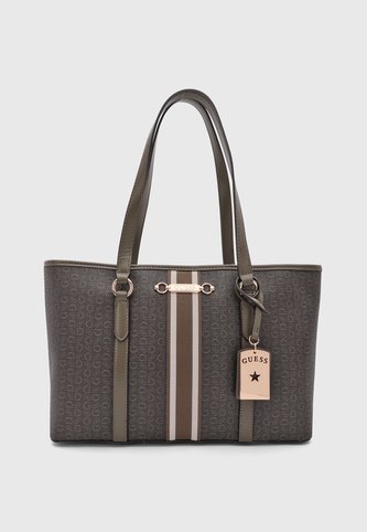 Bolso Guess Raquel Carryall Marrón Guess