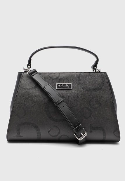 Bolso Manos Libres Gris Oscuro-Negro GUESS