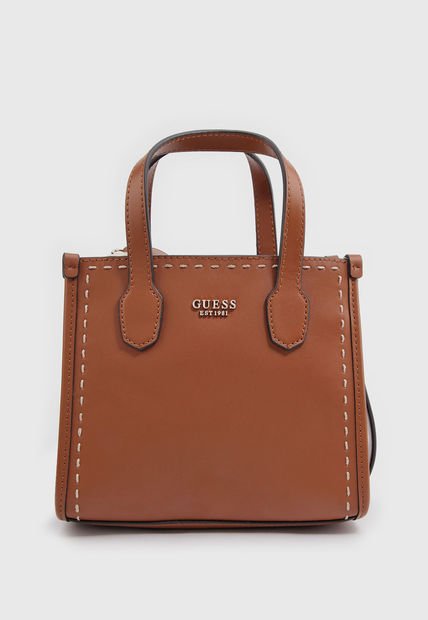 Bolso Café-Dorado GUESS Silvana