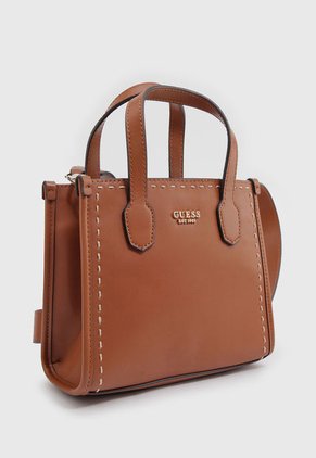Bolso Café-Dorado GUESS Silvana