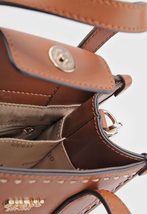 Bolso Café-Dorado GUESS Silvana