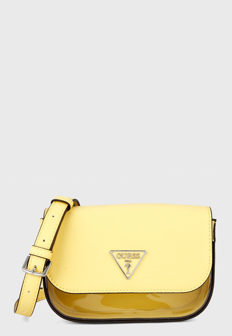 bolso amarillo guess
