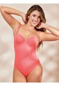Traje De Baño Strapless Entero Haby Coral de Haby