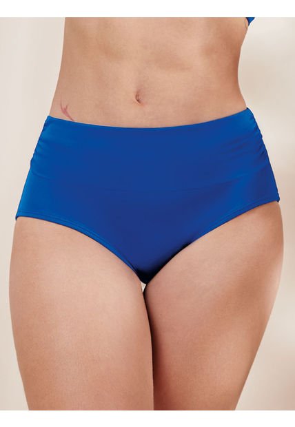 Panty De Baño Alto En Cintura Para Mujer Haby Azul Náutico