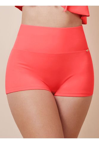 Panty De Baño Tipo Bóxer Para Mujer Haby Coral Haby