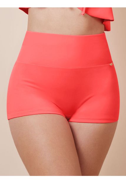 Panty De Baño Tipo Bóxer Para Mujer Haby Coral