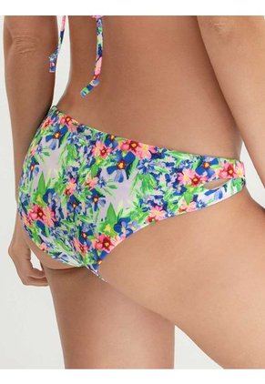 Bikini Triangular Estampado Para Mujer Azul
