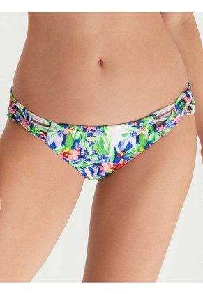 Bikini Triangular Estampado Para Mujer Azul