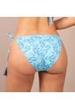 Bikini Triangular Estampado Para Mujer Turquesa de Haby