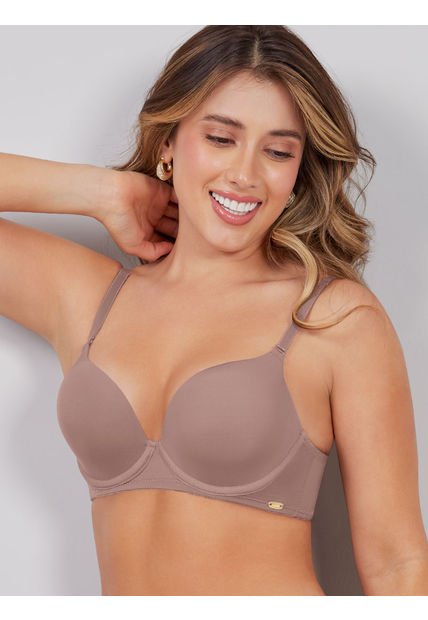 Brasier Doble Realce Haby Marrón
