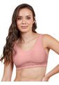 Bralette Para Mujer Con Encaje Posterior Haby Rosa de Haby