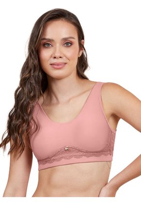 Bralette Para Mujer Con Encaje Posterior Haby Rosa