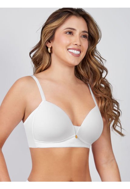 Brasier Triangular Sin Aro Blanco Haby