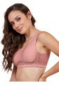 Bralette Para Mujer Con Encaje Posterior Haby Rosa de Haby