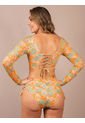 Bikini De Baño Manga Larga Para Mujer de Haby