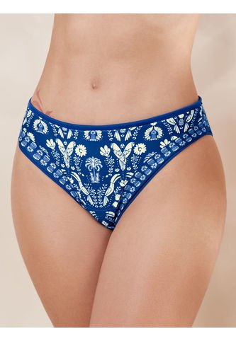 Panty De Baño Doble Faz Para Mujer Haby Azul Náutico Haby