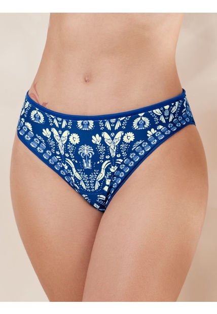 Panty De Baño Doble Faz Para Mujer Haby Azul Náutico