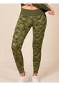Leggins Deportivo Haby Estampado Verde Militar de Haby