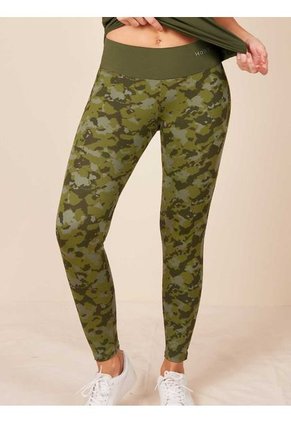 Leggins Deportivo Haby Estampado Verde Militar