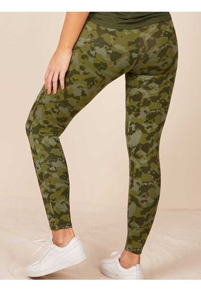 Leggins Deportivo Haby Estampado Verde Militar
